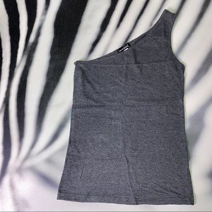 Wet Seal | One Shoulder Gray Top